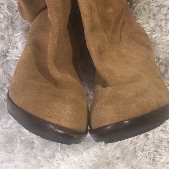 GUC MK Tan Tall Suede Slouch Boots, 10M - Picture 6 of 12